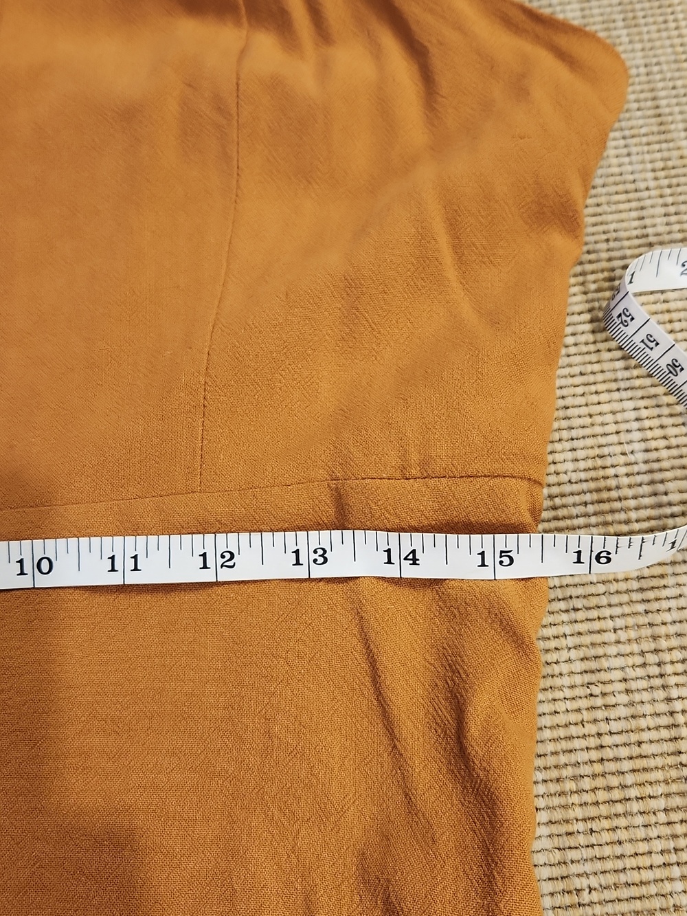 Altar'd State Mustard Cotton Linen Blend Summer Dress L NWT - Picture 9 of 12